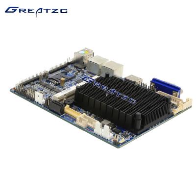 China cartão-matriz Fanless, cartão-matriz de 3,5 polegadas de 2 portos de Ethernet com VGA HDMI LVDS à venda