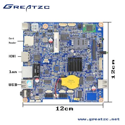 中国 CPU のクォードの中心 R3188 LVDS の Nano ITX マザーボード腕 A9 を搭載する ZC-R3188 人間の特徴をもつ板 販売のため