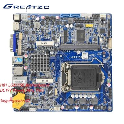 China Cartão-matriz Intel H81 da C.C. LGA1150, mini uso da indústria da placa H81 da C.C. do ITX à venda