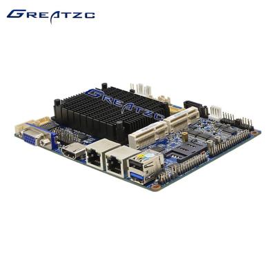 China Cartão-matriz Fanless da fuga da baía da indústria N2807 intel com 6 COM, exposição de LVDS HDMI à venda