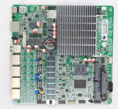 China Viererkabel Dual Cores Fanless LAN-Motherboard mit 4 Intel Gigabit-Netzwerkkarte zu verkaufen