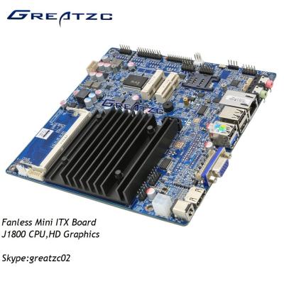 Cina Esposizione Fanless VGA HDMI LVDS del doppio di sostegno della scheda madre di ITX di CC 12V di progettazione mini in vendita