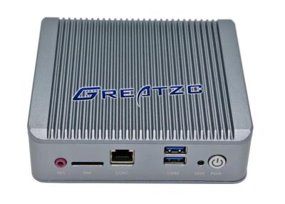 China PC encaixado industrial do processador central J1900 do núcleo do quadrilátero, computador fanless duplo 4 USB do LAN mini à venda