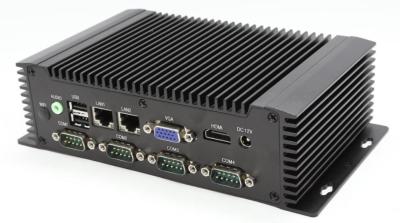 중국 이중 랜 원자 가공업자 소형 PC 컴퓨터, 끼워넣어진 산업 PC 6 COM, 2* RJ45 랜은 향합니다 판매용