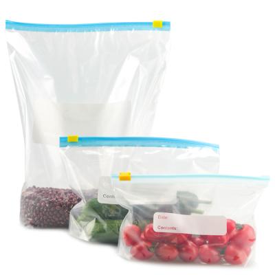 China Hotselling Security Bag Storage Vacuum Bag Cool Double Zipper Double Bar Seal Bag for sale