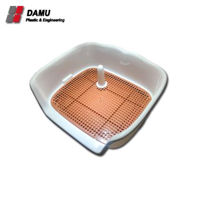 China Sustainable Hot Selling Indoor Male Dog Toilet Tray With Pillar Pee Training Pad for sale