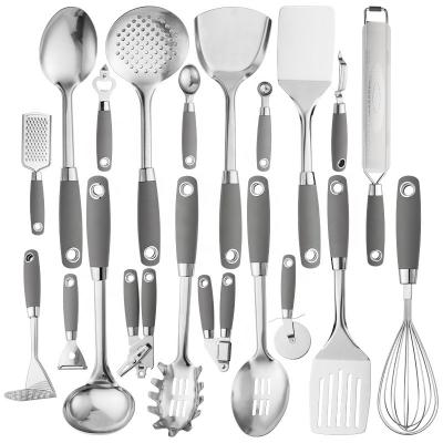 China Viable Thickened Kitchenware 304 Stainless Steel Shovel Household Cooking Complete Set for sale