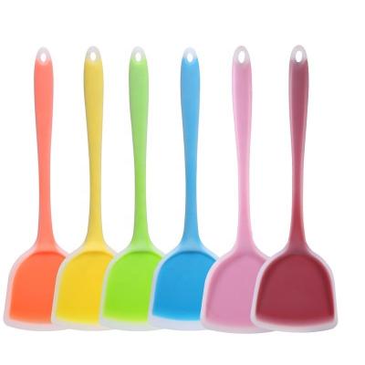 China Viable translucent Chinese silicone spatula upgraded version of silicone non-stick heat-resistant solid wok suitable for non-stick pan for sale