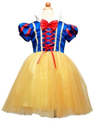 China White Cosplay Cartoon Costume Children's Halloween Costume Snow Dress Girls Anime Cosplay Fancy Dress Ball Tutu Costume for sale