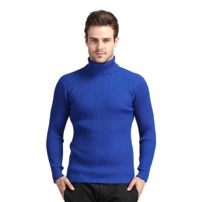 China Anti-wrinkle winter knitted turtle neck men's sweaters sweaters men's solid color woolen sweater for sale