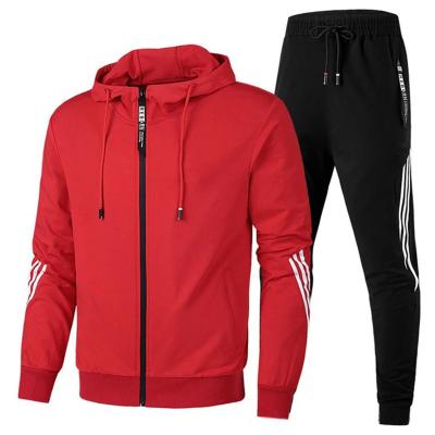 China New QUICK DRY Custom Sweater Hooded Fashionable Two Piece Sweater Sport Suits Men for sale