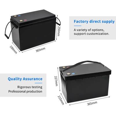 China Bateria de ciclo profundo 12v 100ah Bateria de fosfato de ferro de ácido de chumbo de lítio à venda