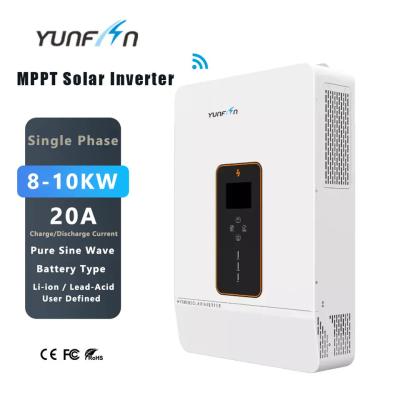 China Solar Inverters 8KW 120Vac single phase 240Vac Split Phase Solar Energy Storage System for sale