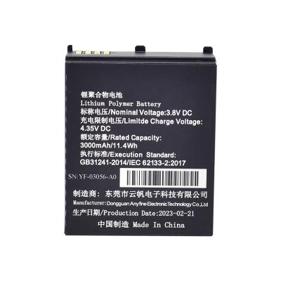 Chine 3.8V 3000mAh Batterie de l' enregistreur de police à vendre