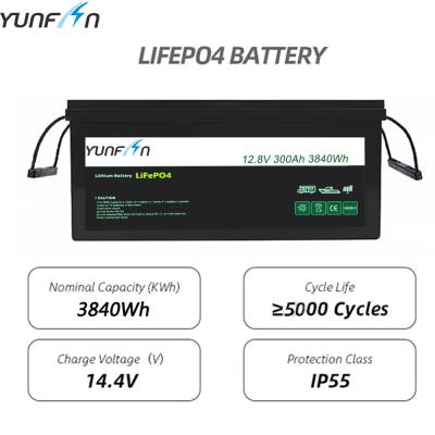 Cina 12V 300Ah batteria agli ioni di litio LiFePo4 batteria per sistema solare RV in vendita