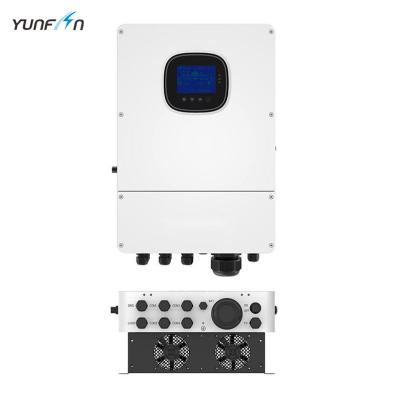 중국 IP65 5.5KW 인버터 230Vac 단일 단계 온 그리드 오프 그리드 태양광 인버터 48V 배터리 5500W 판매용