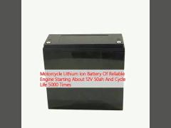 Motorcycle Lithium Ion Battery Of Reliable Engine Starting About 12V 50ah And Cycle Life 5000 Times