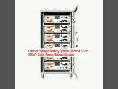 Cabinet Storage Battery System LiFePo4 51.2V 30KWh Solar Power Backup System