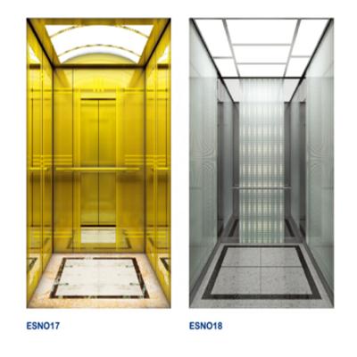 China TITANIUM PASSENGER LIFT CABIN ESN- Passenger Elevator Cabin for sale