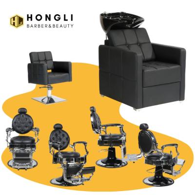 China Salon Package Vintage Barber Shop Super Comfortable Barber Chairs And Furniture For 2022 New Design for sale