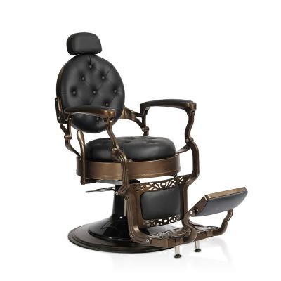 China European Black Salon Barber Chair Hair Cutting Barber Shop Furniture for sale