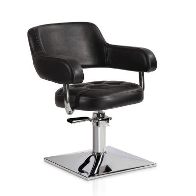 China Traditional Black Luxury Height Adjustable Hairdressing Styling Chair For Beauty Salon for sale