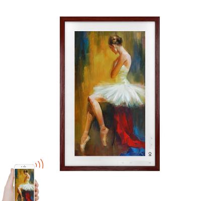 China Wifi BOE Anti-glare Matte Screen 178 Degree Clearly Obvious Digital Picture Frame 21.5inch For Art Gallery Oil Painting for sale