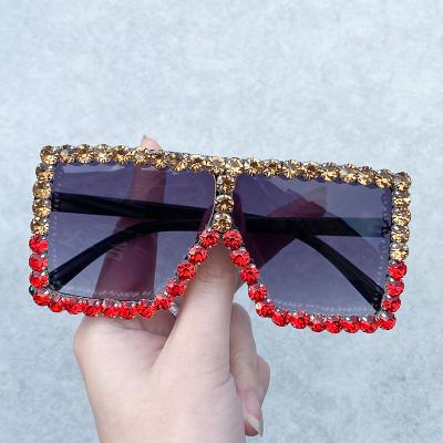 China 2021 Fashion Children's Sun Glass Diamonds Children's Bling Rhinestone Sunglasses Fashion Sun Glasses for sale