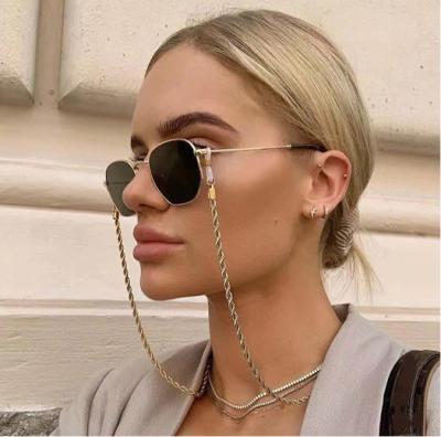 China 2020 Modern Street Style Fashion Metal Gold Sunglasses Tie Chain Eyeglass HJ-YJL031 for sale