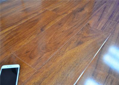 China High Gloss Grey Laminate Flooring Unilin Click AC4 Against Wear / Staining / Fading for sale