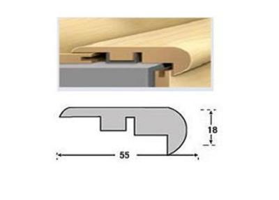 China Weiße Eichen-furnierte Treppe, die für lamellenförmig angeordneten Bodenbelag 2400 riecht * 55 * 18mm zu verkaufen