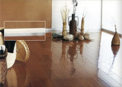 China Modern Skirting Board White Primed Molding Laminate Flooring Accessories MDF Wood Skirting Molding for sale