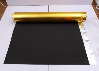 China Black EVA Pad Laminate Flooring Underlayment with Golden Aluminium Foil High Density for sale