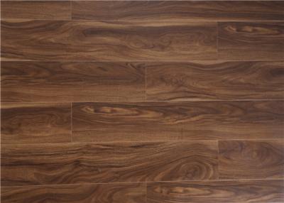 China V Groove Acacia  Laminate Flooring 12mm , Walnut Floating Wood Floors in Kitchen for sale