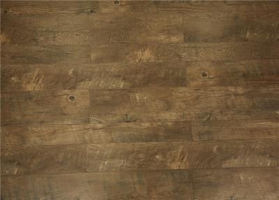 China Indoor Handscraped Laminate Flooring , Square Edge Home Oak Wood Floor Boards for sale