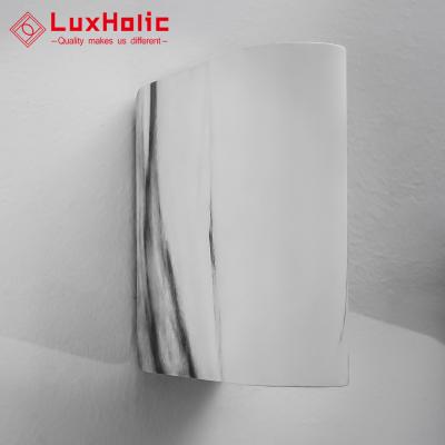 China Modern Marble Pattern Indoor 12W Modern Outdoor Waterproof IP65 Adjustable Head Room Double Led Art Wall Light for sale