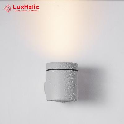 China Modern LuxHolic GU10*1 Outdoor Garden Light Wall Mounted Up Or Down Led Wall Light Fixture for sale