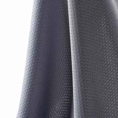 China Breathable Polyester Wickign Bird Eye Dot Mesh Fabric Pique Eyelet Knitted Sportswear Anti-Static Fabric For T-shirt Scratching Manufacturer for sale