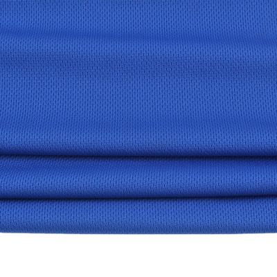 China Recycled Polyester Anti-Static Knitted Soft Cool Dry 100% Polyester Mesh Fabric Moisture Wicking Bird Eye For Sportswear Shirts for sale