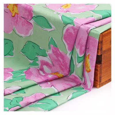 China Multicolor Floral Pattern Cotton Print Fabric Factory Sales Shrink-Resistant 100% Poplin Printed Fabric For Women for sale