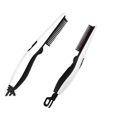 China 2 Nondisposable In 1 Hot Straightener Brush Hair Comb Hair Straightener Brush Men for sale