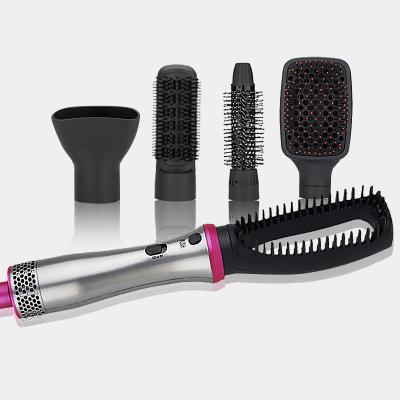 China Led 5 in 1 Airbrush Set Hair Straightener Crimper Hair Dryer Brush for sale