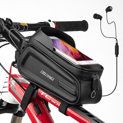 China 360 Rotation Waterproof Bicycle Mountain Bike Mobile Phone Bag For Bike Smartphone Holder Bicycle Bag for sale