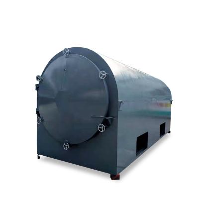 China High Temperature Horizontal Smokeless Carbonization Furnace Continuous 7CBM Biomass Carbonization Furnace for sale