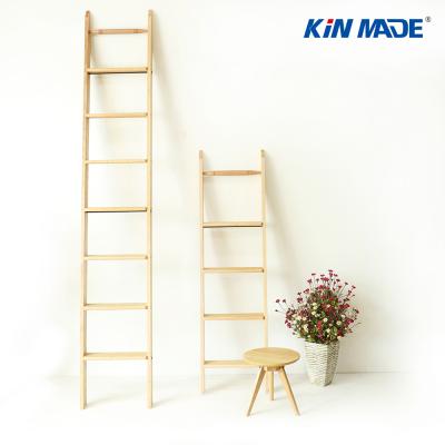 China Insulation Ladders 8FT/9FT DIY Sliding Ladder Hardware Library Ladder Track DIY Oak Ladder with Black Sliding Track and Bottom Wheel for sale