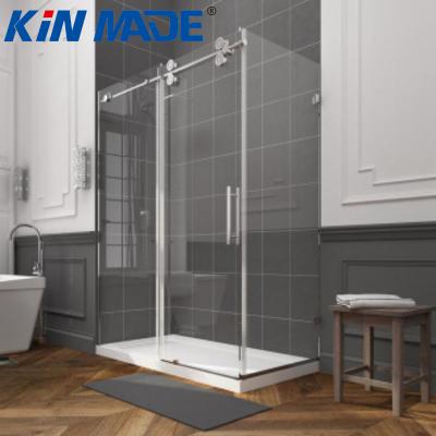 China J8002 KINMADE SS Modern Sliding Glass Shower Door Hardware Shower Enclosure for sale