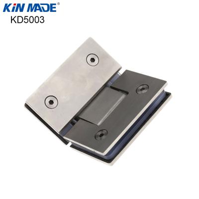 China Industrial Kinmade 135 Degree Frameless Glass Shower Door Hinge Bracket Glass Flange for sale