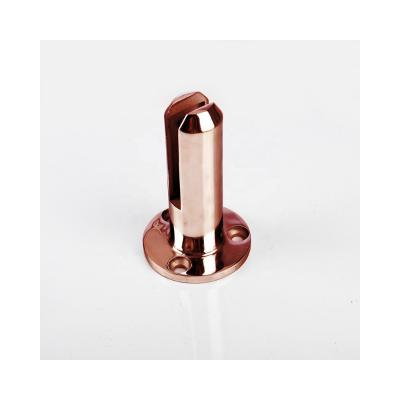 China Modern Rose Gold SS304 Stainless Steel Swimming Pool Glass Barrier Safe Spigots Pool Fence Bracket for sale