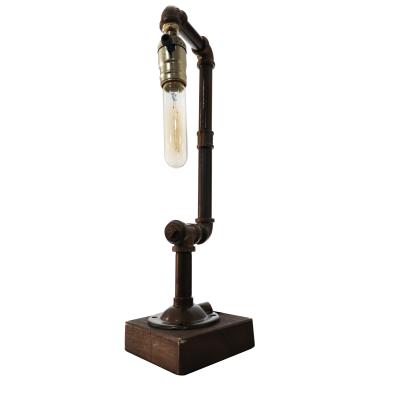 China Creative Retro Lamps Industrial Industrial Vintage Pipe Water Pipe Table Lights for sale