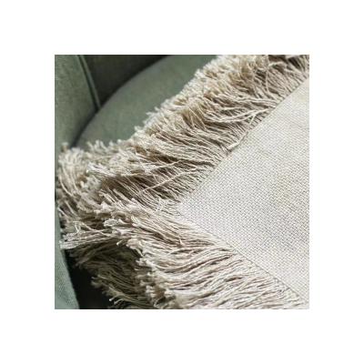 China Fashion Folded Design Office Nap Blanket Farmhouse Linen Throw Covers 450gsm for sale